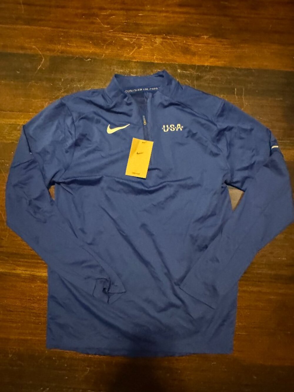 Nike USA Dri-FIT 1/4 Zip Pullover Men's Small NWT Navy